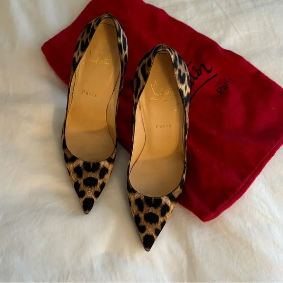 Christian Louboutin Leopard Print Heels - Picture 5 of 10